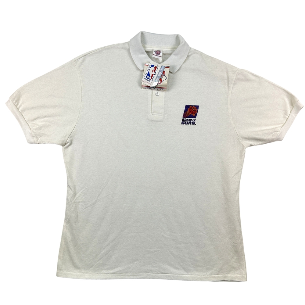 VINTAGE Phoenix Suns Shirt Mens Large White NBA Basketball Deadstock GTS 90s USA
